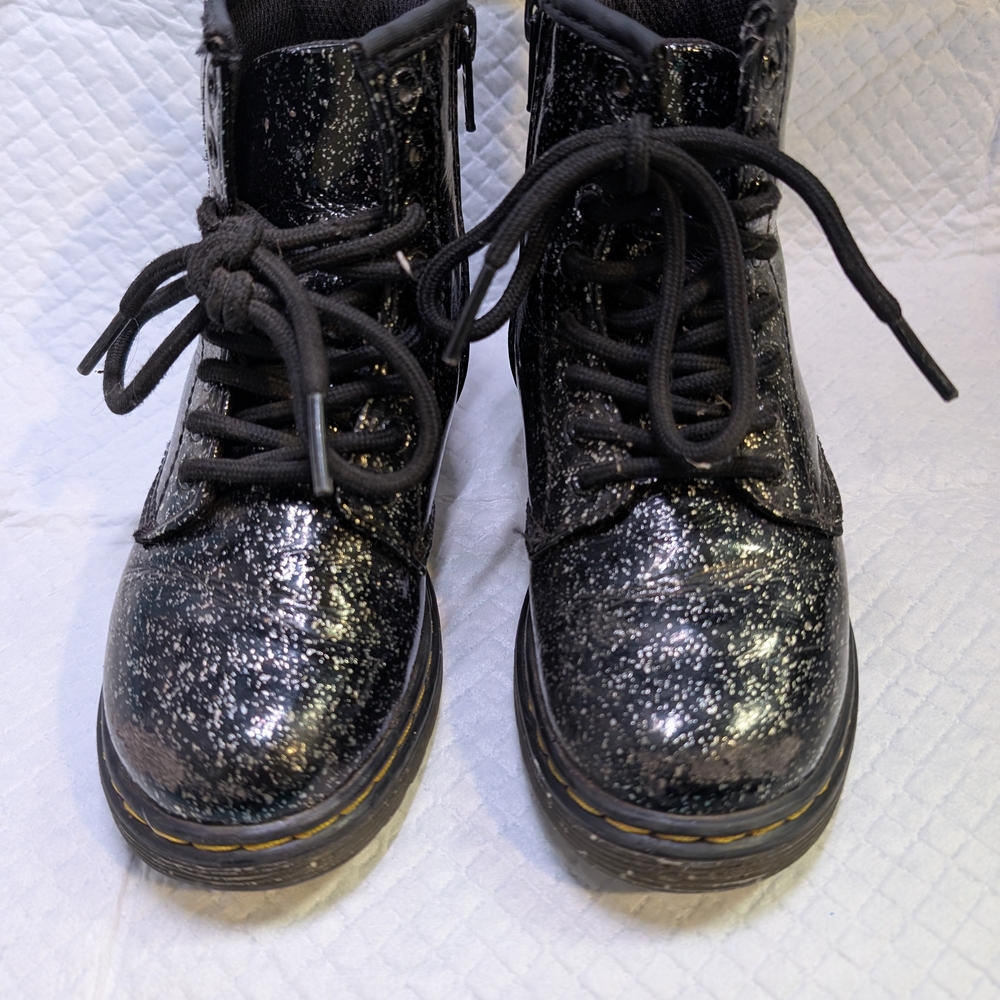 Dr. Martens Black Glitter Boots